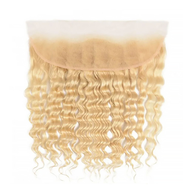13x4 613# Virgin Hair Deep Wave Lace Frontal - 图片 2